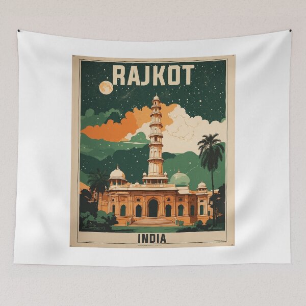 Artikelvorschau, Rajkot Indien Vintage Reisetourismus entworfen und verkauft von TravelersGems.