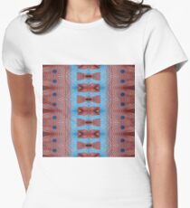 Weave, drawing, figure, picture, illustration, structure, framework,    composition Women's Fitted T-Shirt