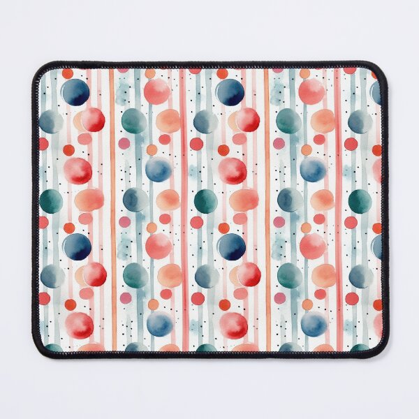 Item preview, Watercolor Polka Dots and Stripes red and blue designed and sold by CircusValley.