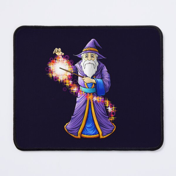 Item preview, Wizard & Wand Casting A Magic Spell designed and sold by Delightfully Cynical.