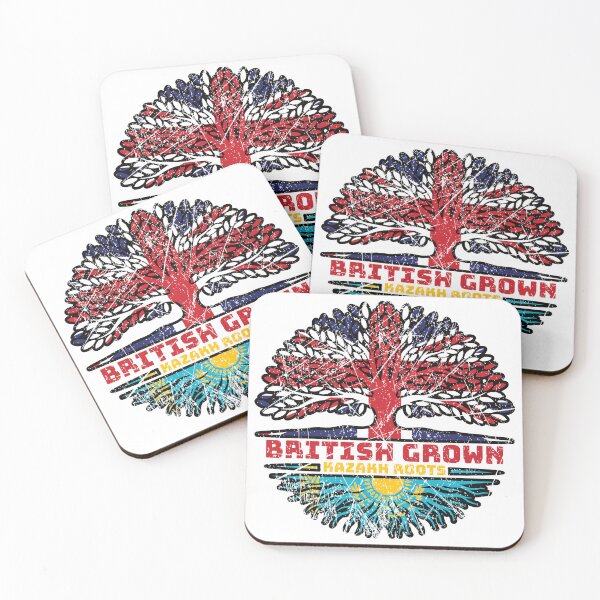 Item preview, Kazakhstan Kazakh British UK Tree Roots Flag designed and sold by FlagX.