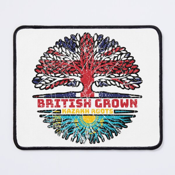 Item preview, Kazakhstan Kazakh British UK Tree Roots Flag designed and sold by FlagX.