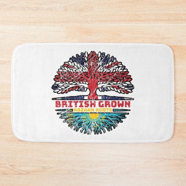 Item preview, Kazakhstan Kazakh British UK Tree Roots Flag designed and sold by FlagX.