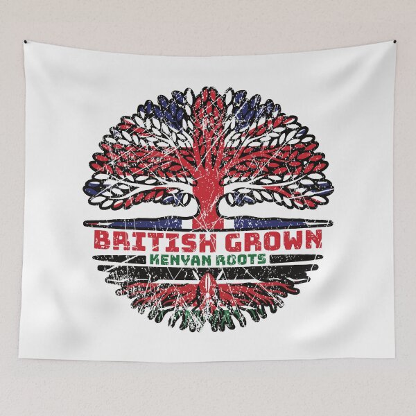 Item preview, Kenyan Kenya Uk United Kingdom British Tree Roots Flag designed and sold by FlagX.
