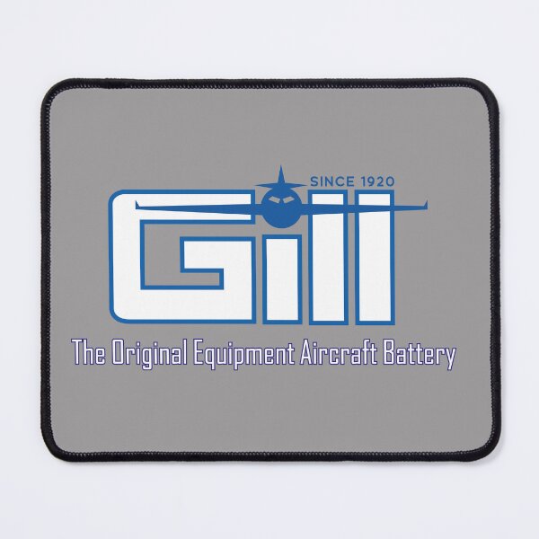 Item preview, Gill Aircraft Batteries logo designed and sold by MidniteTraffic.