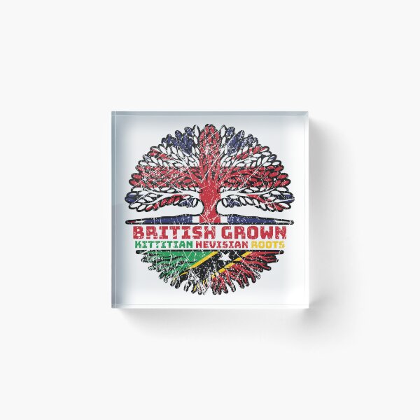 Item preview, Saint Kitts and Nevis Kittitian Nevisian British UK Tree Roots Flag designed and sold by FlagX.