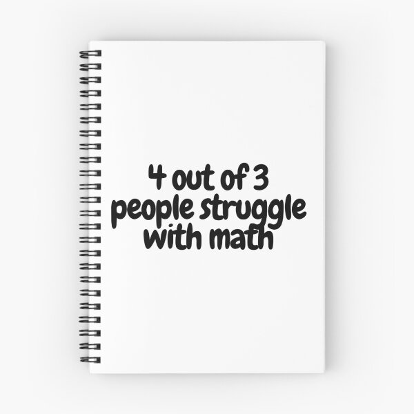 Item preview, 4 out of 3 people struggle with math  designed and sold by CharmStudio.