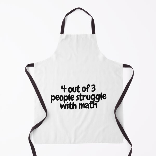 Item preview, 4 out of 3 people struggle with math  designed and sold by CharmStudio.
