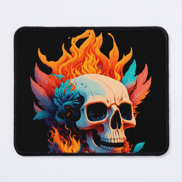 Item preview, Skull with flames designed and sold by Magic-almix.