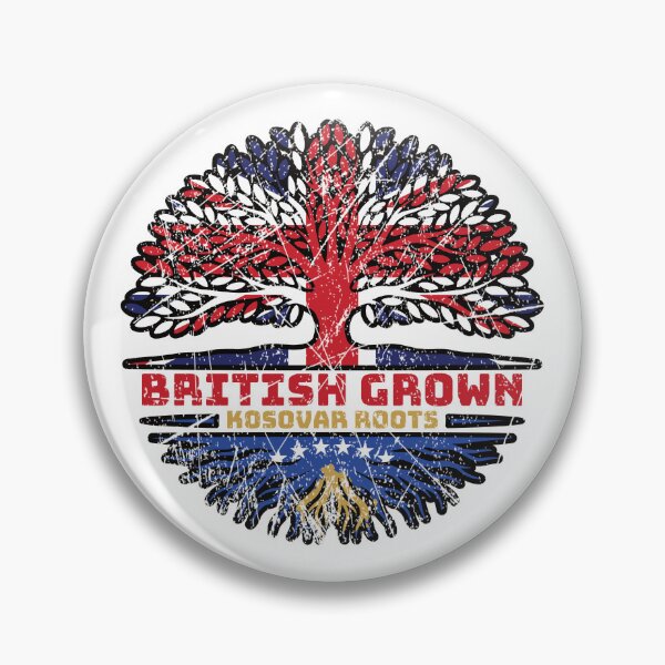 Item preview, Kosovo Kosovar British UK Tree Roots Flag designed and sold by FlagX.