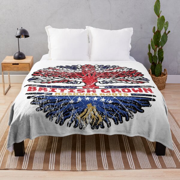 Item preview, Kosovo Kosovar British UK Tree Roots Flag designed and sold by FlagX.