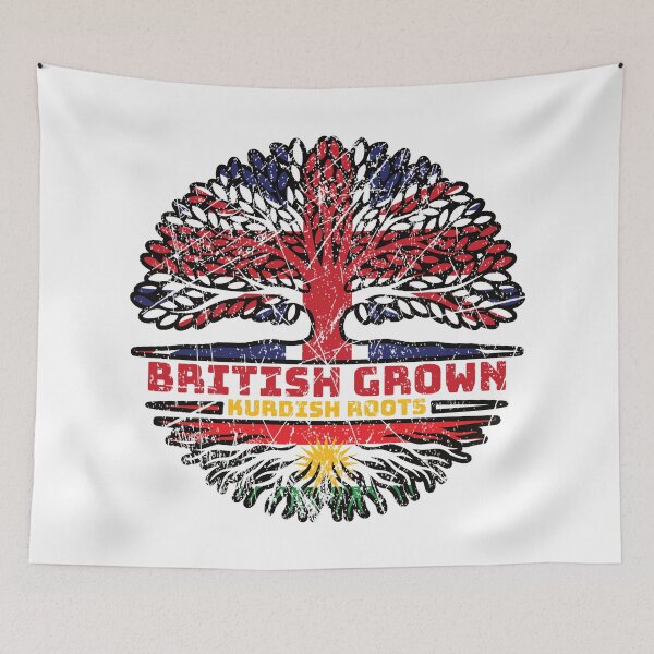 Item preview, Kurdistan Kurdish Uk United Kingdom British Tree Roots Flag designed and sold by FlagX.