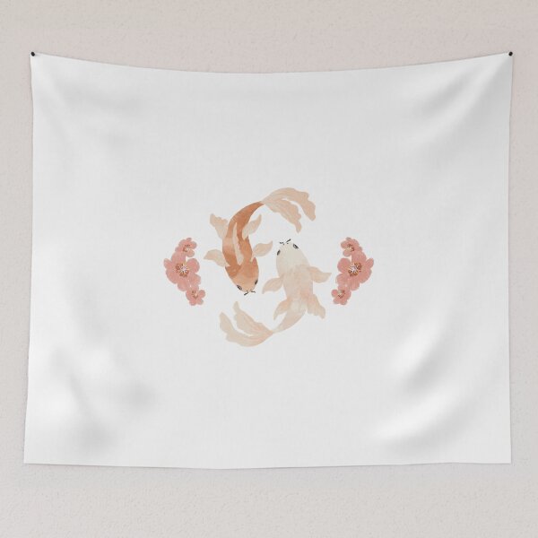 Item preview, Koi Fish and cherry blossom flowers designed and sold by Gabba Delgado.