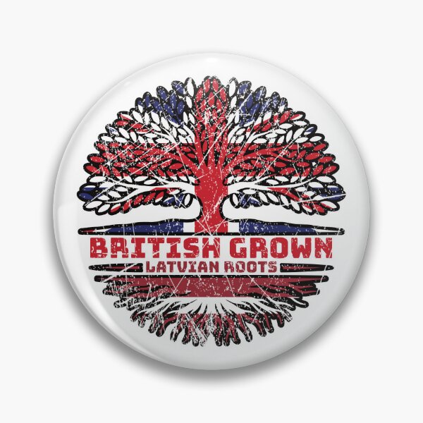 Item preview, Latvia Latvian Uk United Kingdom British Tree Roots Flag designed and sold by FlagX.