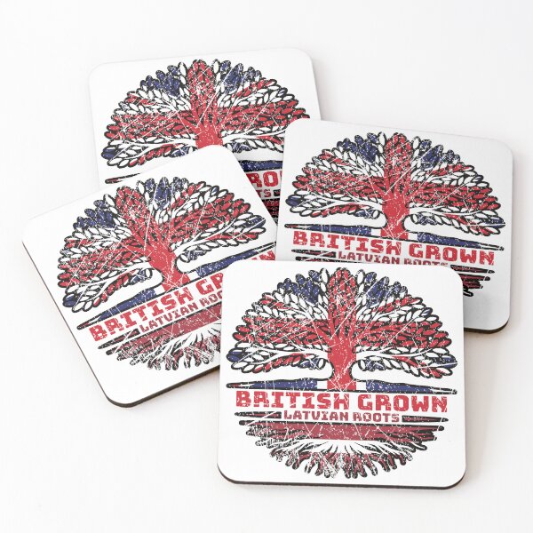 Item preview, Latvia Latvian Uk United Kingdom British Tree Roots Flag designed and sold by FlagX.