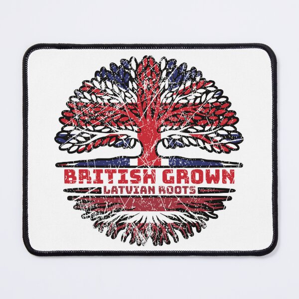 Item preview, Latvia Latvian Uk United Kingdom British Tree Roots Flag designed and sold by FlagX.