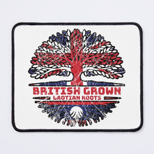 Item preview, Laos Laotian Uk United Kingdom British Tree Roots Flag designed and sold by FlagX.