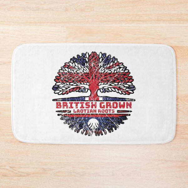 Item preview, Laos Laotian Uk United Kingdom British Tree Roots Flag designed and sold by FlagX.