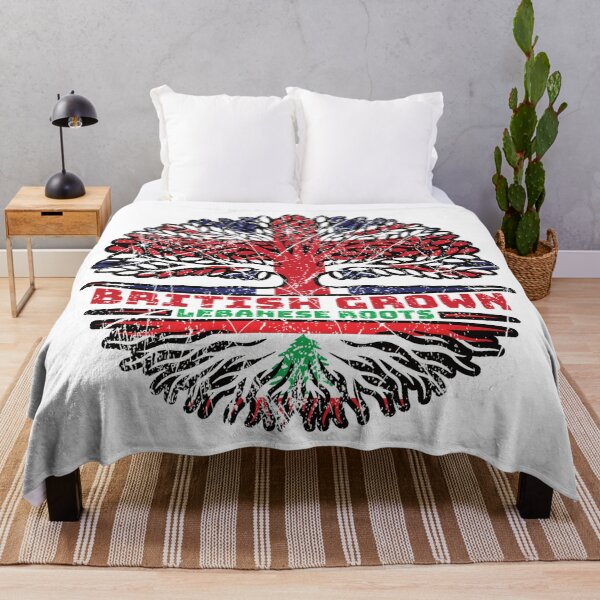 Item preview, Lebanon Lebanese Uk United Kingdom British Tree Roots Flag designed and sold by FlagX.