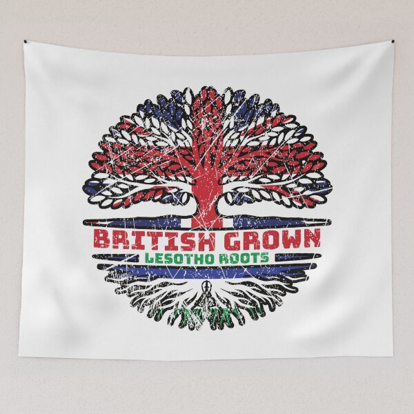 Item preview, Lesotho British UK Tree Roots Flag designed and sold by FlagX.