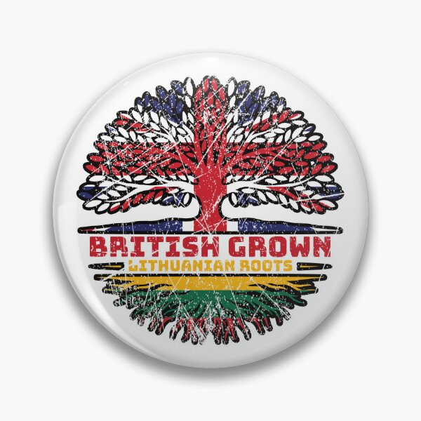 Item preview, Lithuania Lithuanian Uk United Kingdom British Tree Roots Flag designed and sold by FlagX.