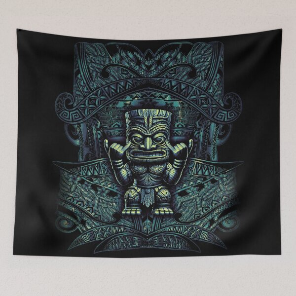 Item preview,  Retro Hawaiian Tribal Tiki God Shirt Design 027 designed and sold by sunnthreads.