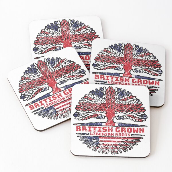 Item preview, Liberia Liberian Uk United Kingdom British Tree Roots Flag designed and sold by FlagX.