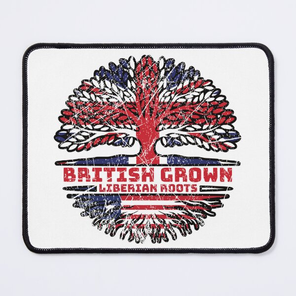Item preview, Liberia Liberian Uk United Kingdom British Tree Roots Flag designed and sold by FlagX.