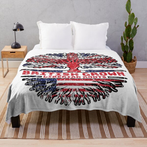 Item preview, Liberia Liberian Uk United Kingdom British Tree Roots Flag designed and sold by FlagX.
