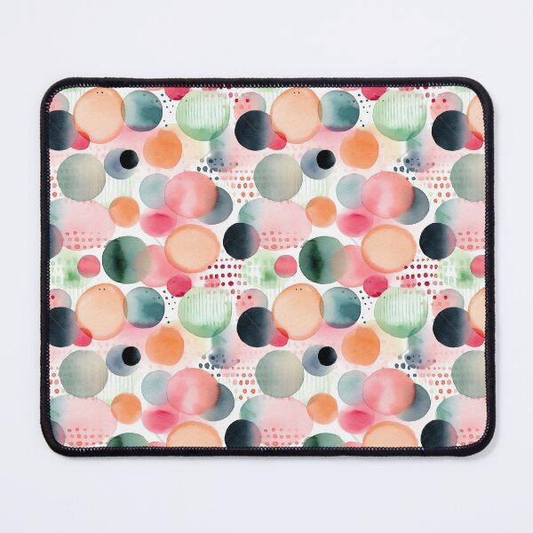 Item preview, Multi Colored cotton balls Watercolor stripes and washed out splash designed and sold by CircusValley.