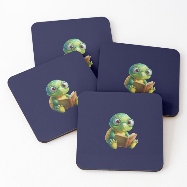 Item preview, "Turtley Bookish: Adorable Turtle Reading Sticker" designed and sold by JAMESAMORN.