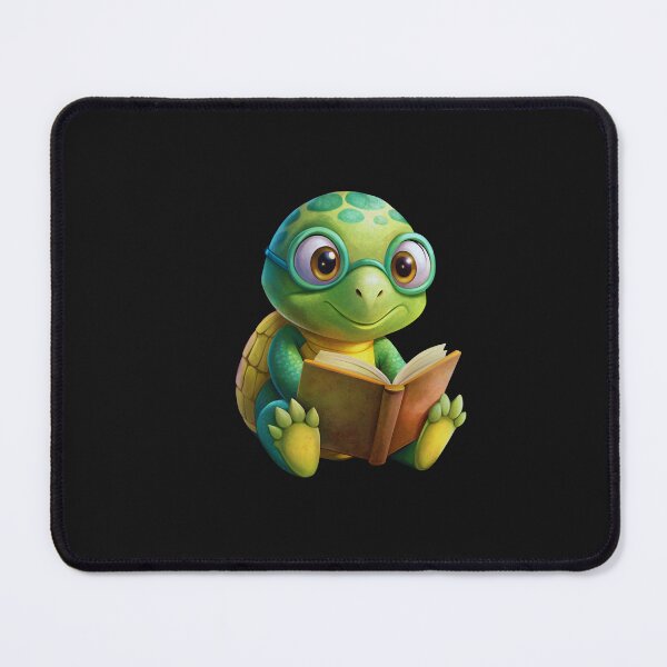 Item preview, "Turtley Bookish: Adorable Turtle Reading Sticker" designed and sold by JAMESAMORN.