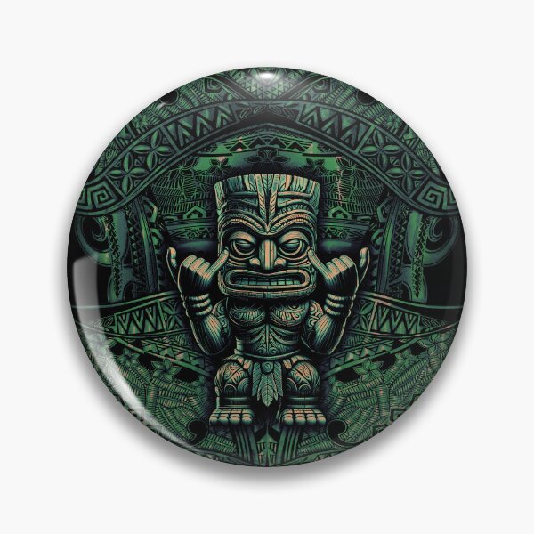 Item preview, Retro Hawaiian Tribal Tiki God Shirt Design 028 designed and sold by sunnthreads.