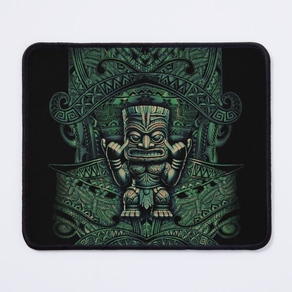Item preview, Retro Hawaiian Tribal Tiki God Shirt Design 028 designed and sold by sunnthreads.