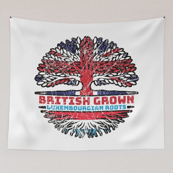 Item preview, Luxembourg Luxembourgian British UK Tree Roots Flag designed and sold by FlagX.