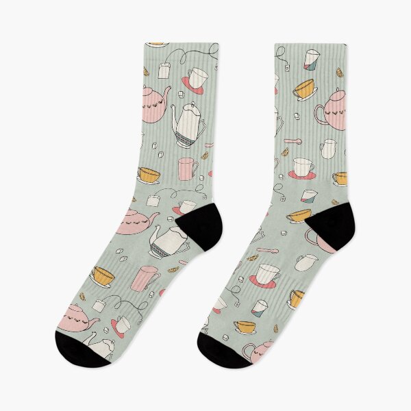 Item preview, Tea Pattern designed and sold by designwithmina-.