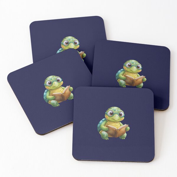 Item preview, "Shellbound Scholar: Cute Turtle with Book Sticker" designed and sold by JAMESAMORN.