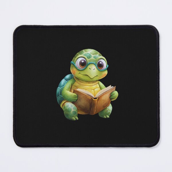 Item preview, "Shellbound Scholar: Cute Turtle with Book Sticker" designed and sold by JAMESAMORN.