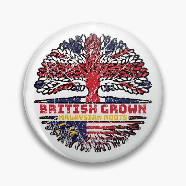 Item preview, Malaysia Malaysian Uk United Kingdom British Tree Roots Flag designed and sold by FlagX.