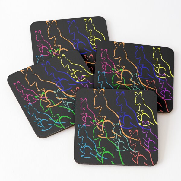Item preview, AUSTRALIA COLORFUL MINIMALIST KANGAROOS designed and sold by THE AMERICAN TEEVANGELIST.
