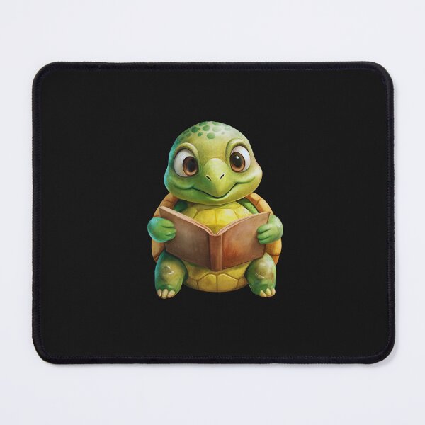 Item preview, "Pages & Paws: Sweet Turtle Reading Sticker" designed and sold by JAMESAMORN.