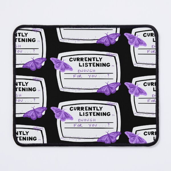 Item preview, Currently Listening to Enough For You Composition Notebook Sticker designed and sold by notastranger.