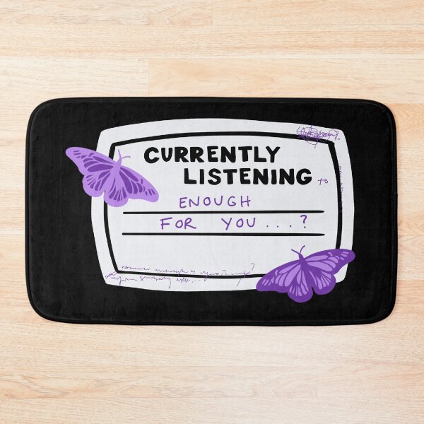 Item preview, Currently Listening to Enough For You Composition Notebook Sticker designed and sold by notastranger.