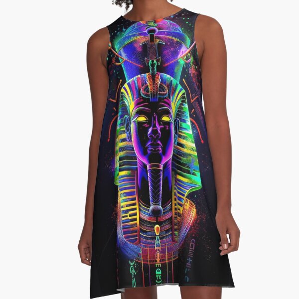 Item preview, Egyptian Pharaoh Neon Art 1 designed and sold by AstroRisq.