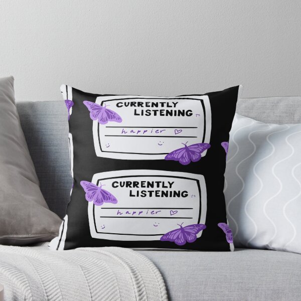 Item preview, Currently Listening to Happier Composition Notebook Sticker designed and sold by notastranger.