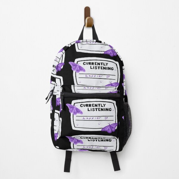 Item preview, Currently Listening to Happier Composition Notebook Sticker designed and sold by notastranger.