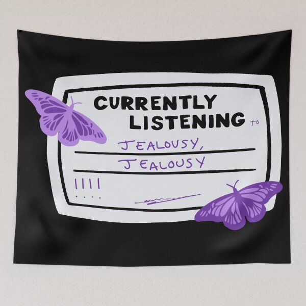 Item preview, Currently Listening to Jealousy, Jealousy Composition Notebook Sticker designed and sold by notastranger.