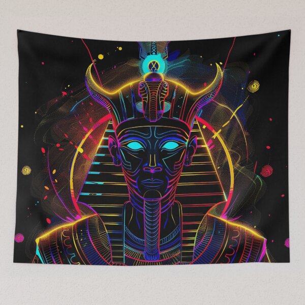 Item preview, Egyptian Pharaoh Neon Art 2 designed and sold by AstroRisq.