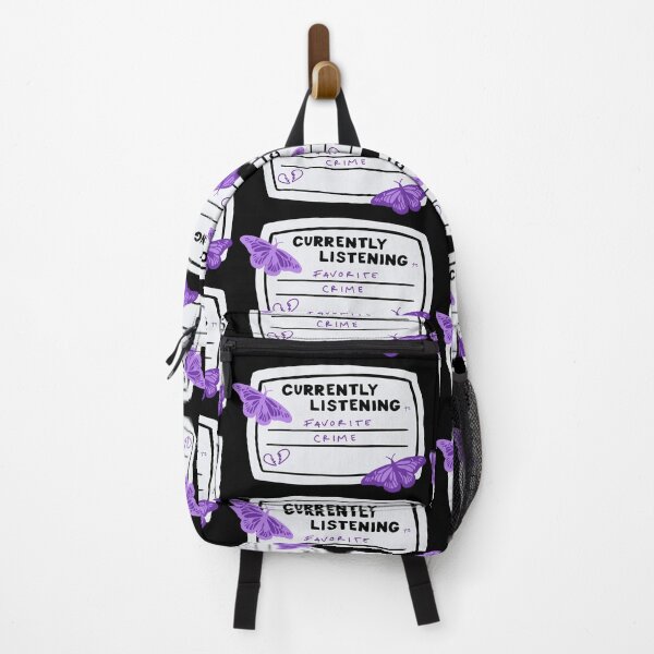 Item preview, Currently Listening to Favorite Crime Composition Notebook Sticker designed and sold by notastranger.