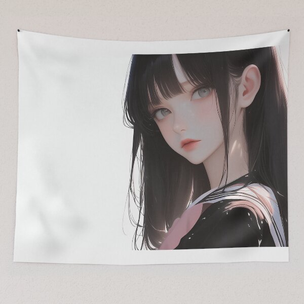 Item preview, a young, beautiful girl with long, dark hair designed and sold by Kawai Anime Shop.